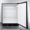 Summit Appliance Div. Summit  ADA Comp Built in Undercounter Refrigerator 5.5 Cu. Ft. Black AL752BKBISSHH